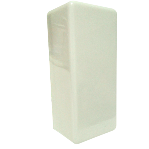 ARANDELA LONDON RETANGULAR 1 LAMP E27 BRANCA PLASLUMI